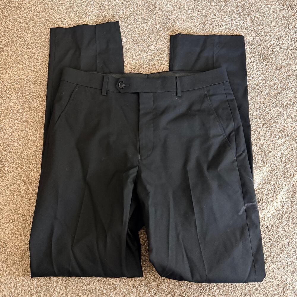 Alfani Slim Fit Dress Pants Size 30x32 Black Formal